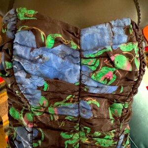 Vintage Floral Prom Dress M